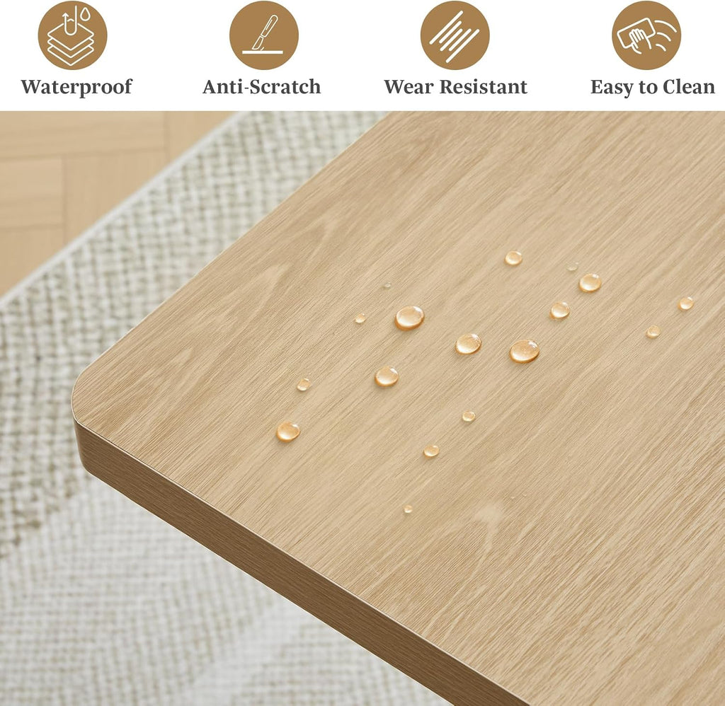 Natural Carved Extendable Dining Table