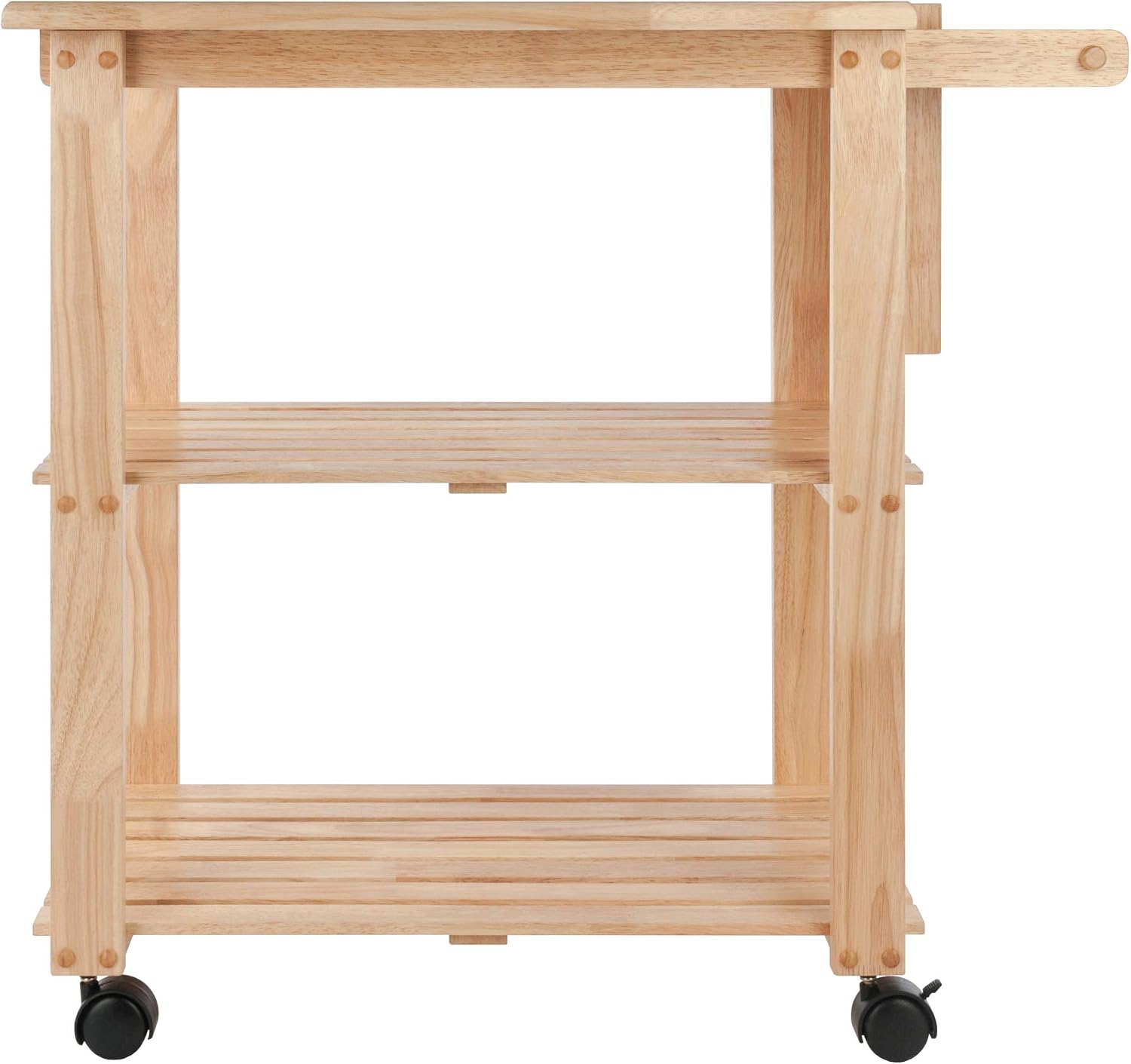 Natural Mario Rolling Kitchen Serving Cart