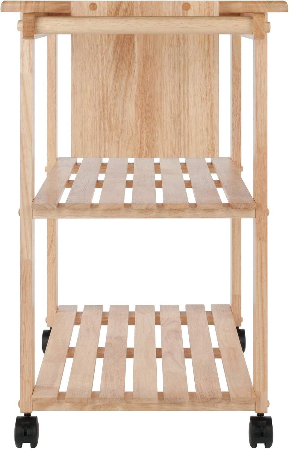Natural Mario Rolling Kitchen Serving Cart