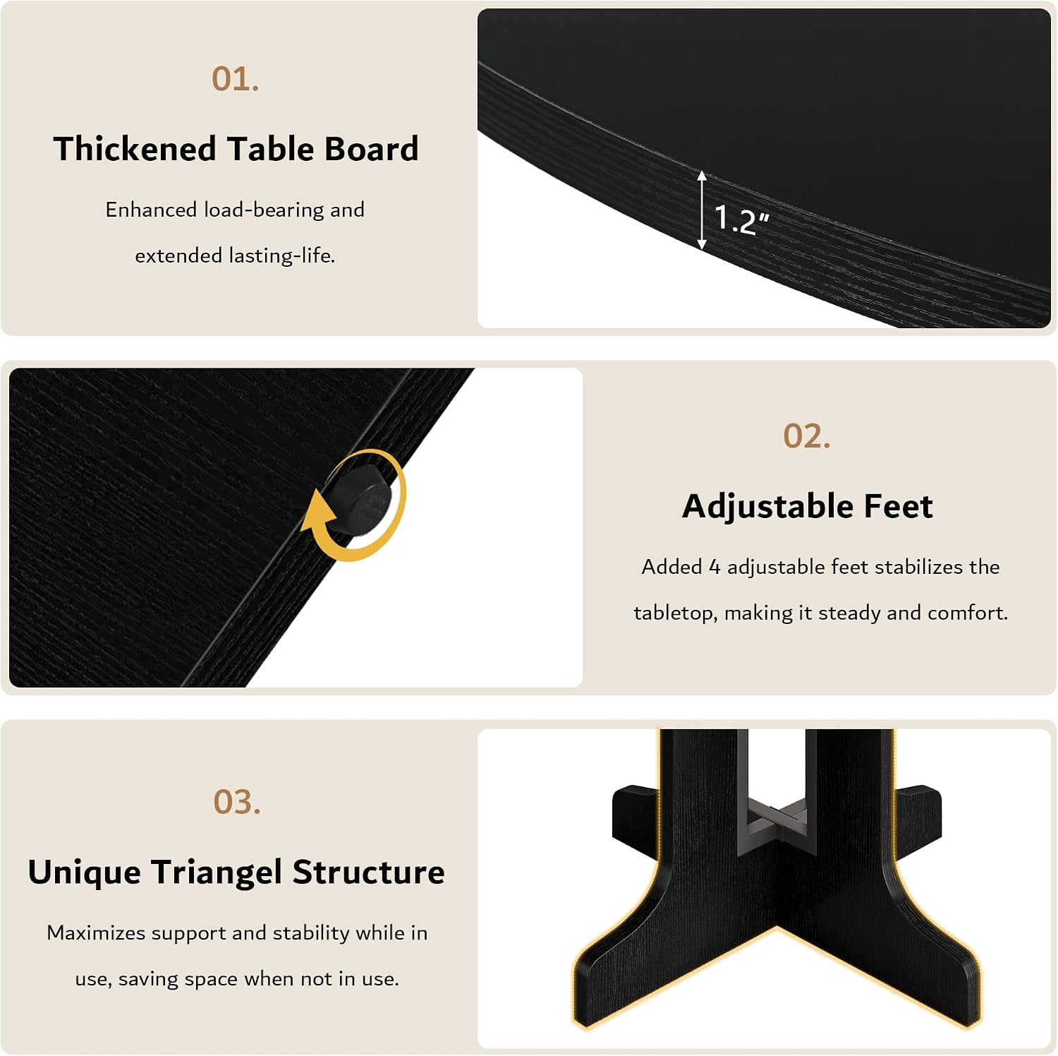 Black Pedestal Extendable Dining Table