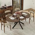 Metal Frame Extendable Farmhouse Table